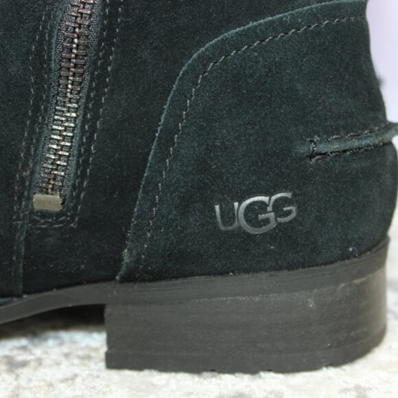 Step out in timeless comfort and style with these UGG black suede knee-high boot - Picture 6 of 7
